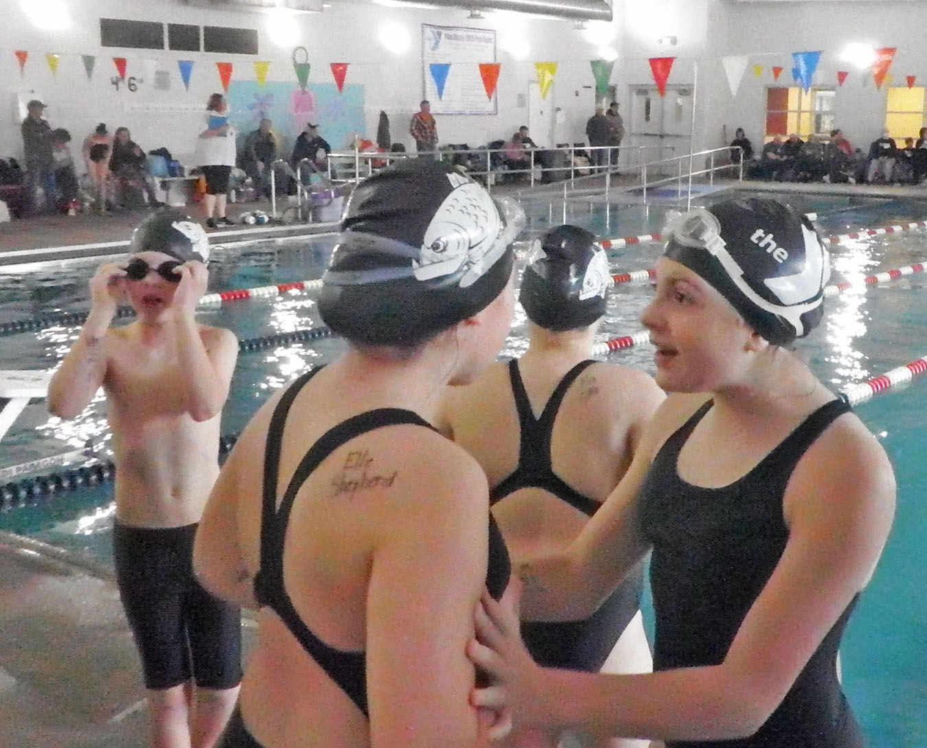 Y Swim Meet - excited swimmers